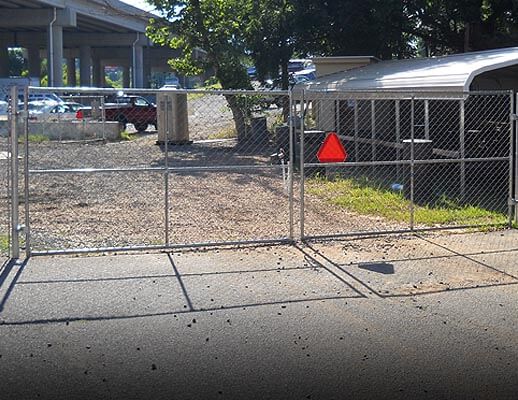 Chain link fencing gates installation and rental from A Fast Fence - Winston-Salem, NC